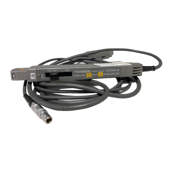 YOKOGAWA 701933 User Manual