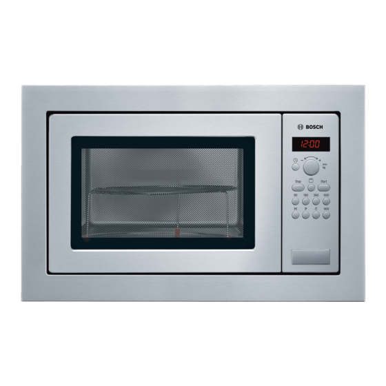 Bosch HMT84G651B Installation Instructions Manual