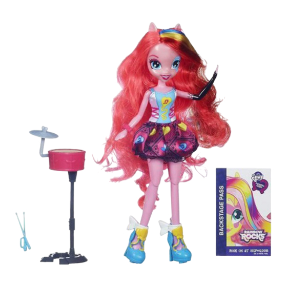 Hasbro My Little Pony Equestria Girls Singing Pinkie Pie Doll Manual