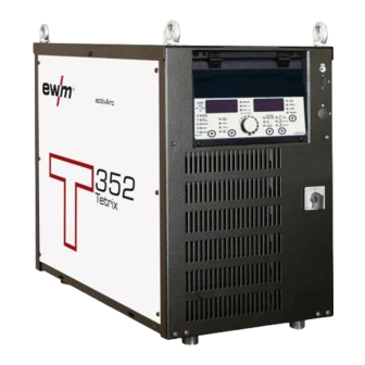 EWM Tetrix 352 AC/DC Synergic Operating Instructions Manual