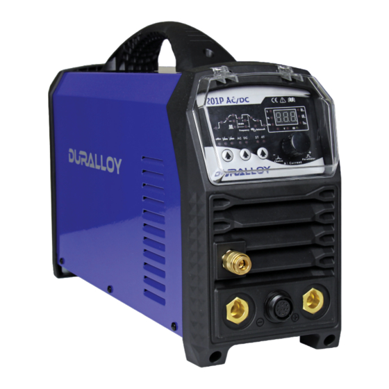 Duralloy 201P AC/DC PULSE TIG Owner's Manual
