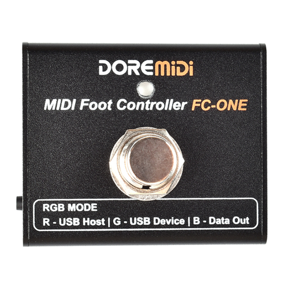 DOREMIDI FC-ONE Instructions Manual