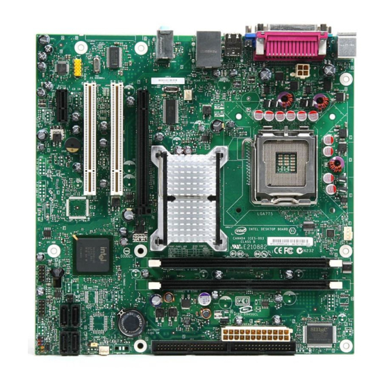 Intel D945GCNL - Desktop Board Motherboard Manuals
