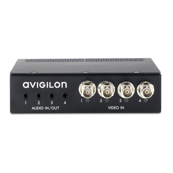 Avigilon ENC-4P-H264 Installation Manual