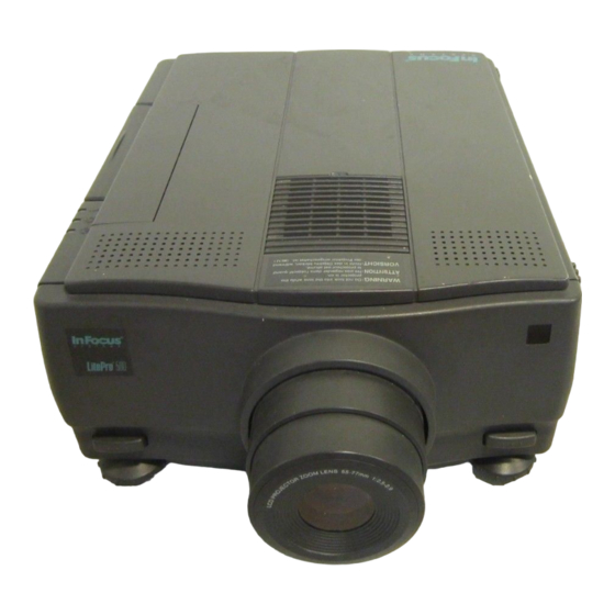 InFocus LitePro 580 Manual