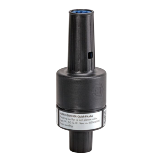 HUBER+SUHNER 74 Z-0-12-18 Instruction