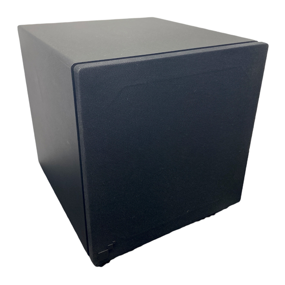 Sonance MS10SUB Instruction Manual