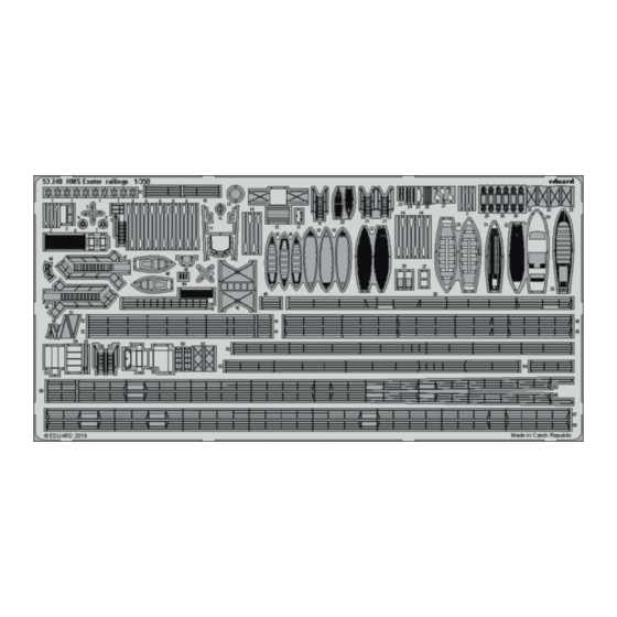 Eduard HMS Exeter railings 1/350 Quick Start Manual