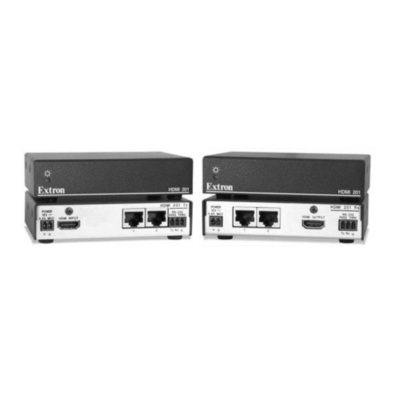 Extron electronics HDMI 201 Rx User Manual