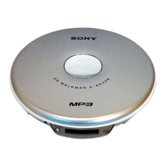 Sony D-NE0050 Service Manual