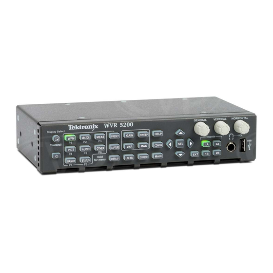 Tektronix WVR5200 Technical Reference