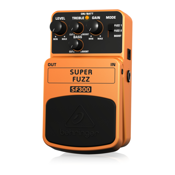 Behringer SUPER FUZZ SF300 Manual