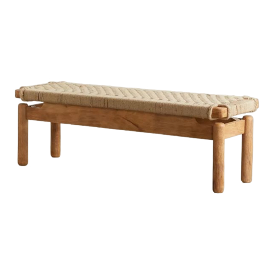 URBAN OUTFITTERS ARLO BENCH Assembly Instructions