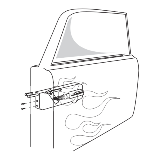 AutoLoc SUICIDE DOOR User Manual And Installation Manual