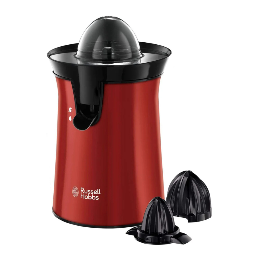 Russell Hobbs 26010-56 - Red Citrus Press Manual