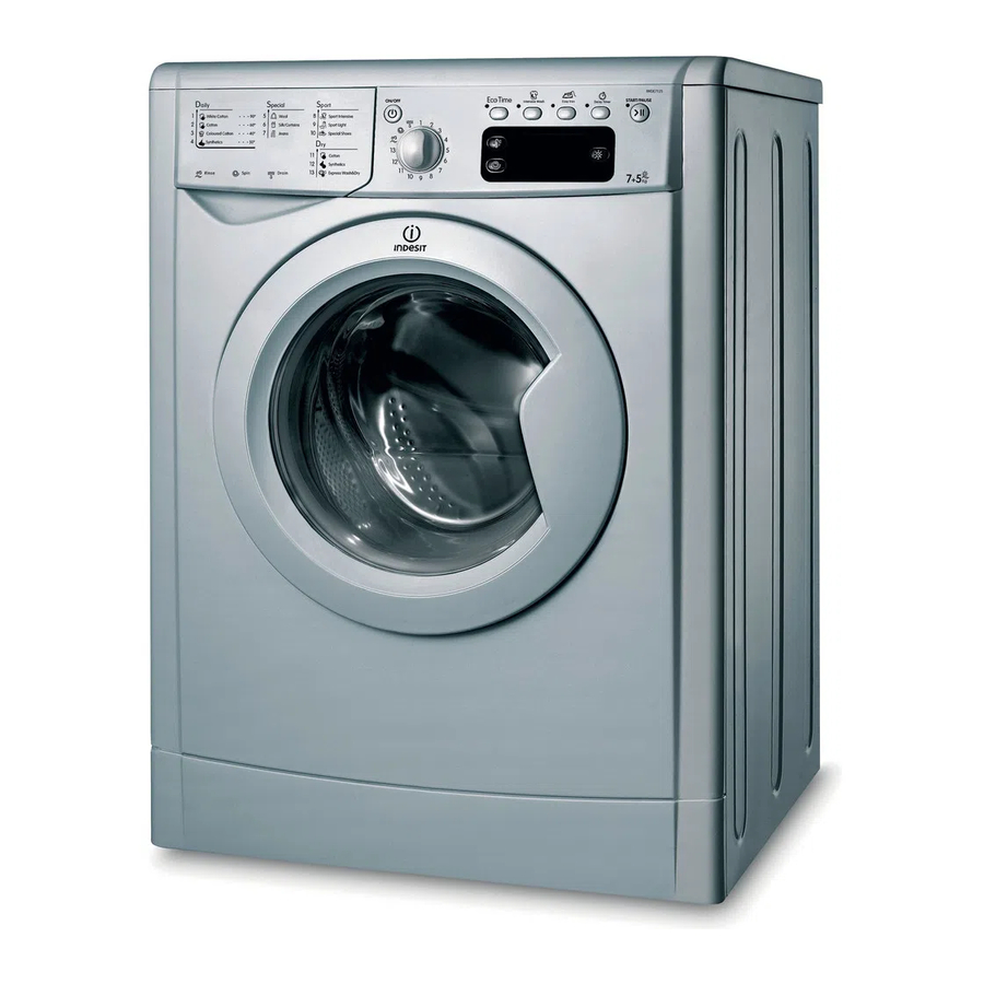 Indesit IWDE 7125 Instructions For Use Manual