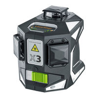 LaserLiner X3-Laser Operating Instructions Manual
