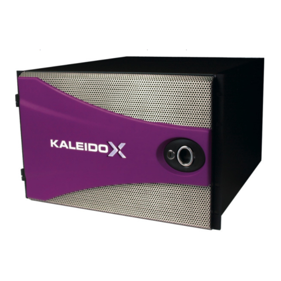 Belden Grass Valley KALEIDO-X Installation & Service Manual