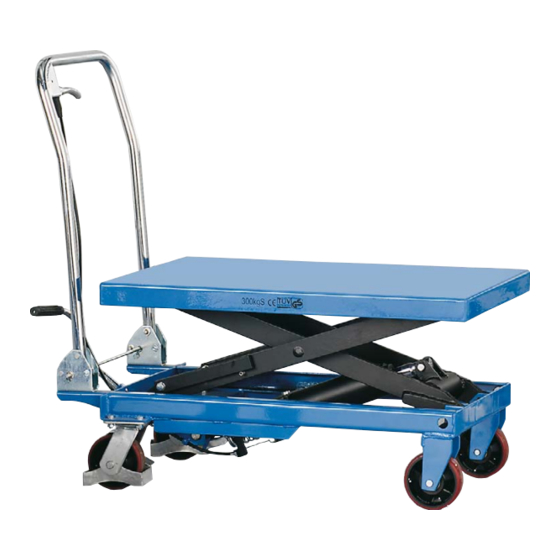 AJ TF30 Lifting Table Manuals