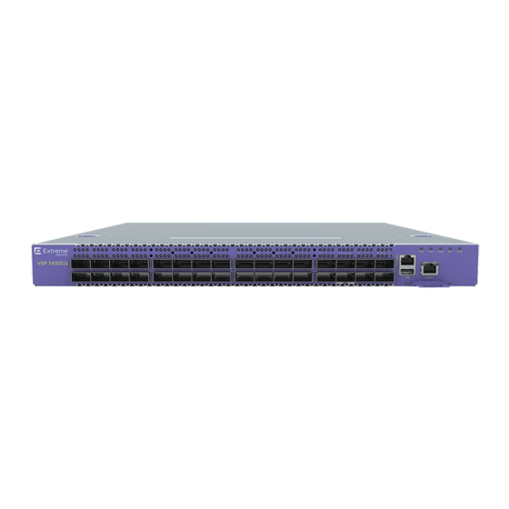 Extreme Networks ExtremeSwitching VSP7400-48Y-8C-AC-F Hardware Installation Manual