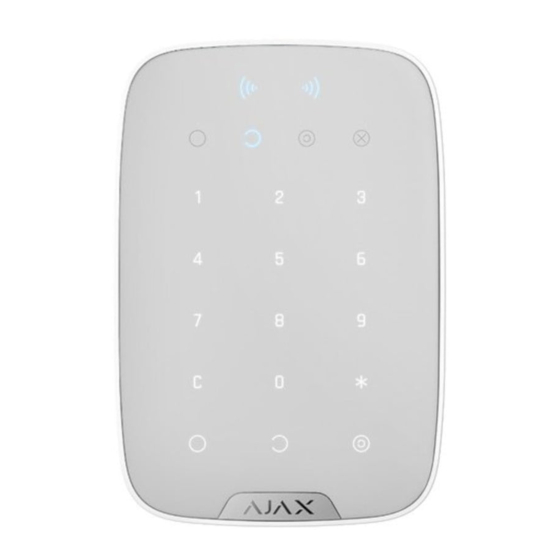 AJAX KeyPad Plus User Manual