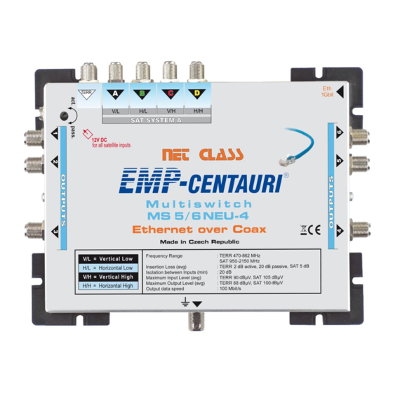 EMP-Centauri MS5/6NEU-4 Instruction Manual