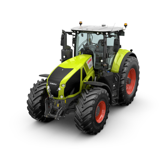 Claas AXION 820 CMATIC Operator's Manual