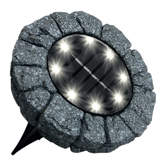User Manuals: MediaShop Disk Lights STONE Solar Garden