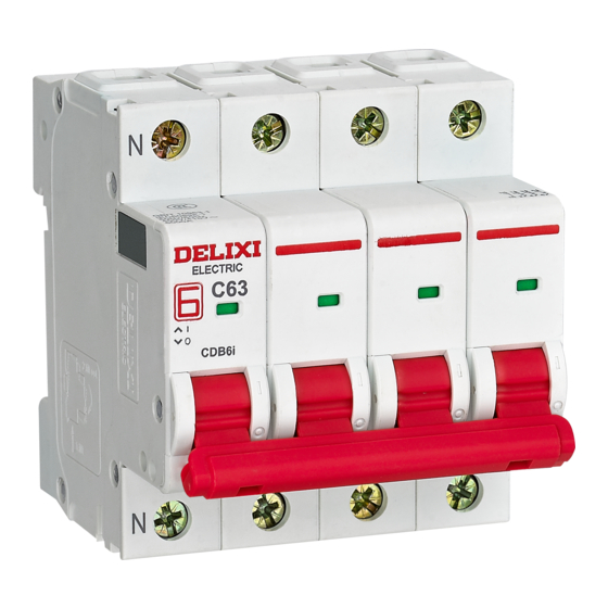 Delixi CDB6i User Manual