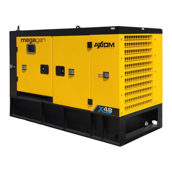 Axiom megagen x48 Operator's Manual
