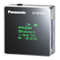 Panasonic SVSD100V - SD PLAYER Operating Instructions Manual