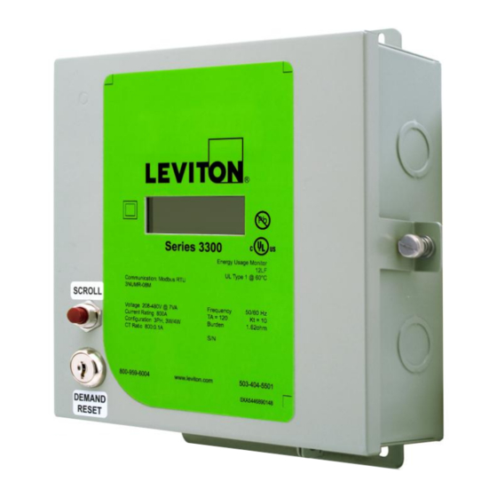 Leviton 3300 Series Installation And User Manual