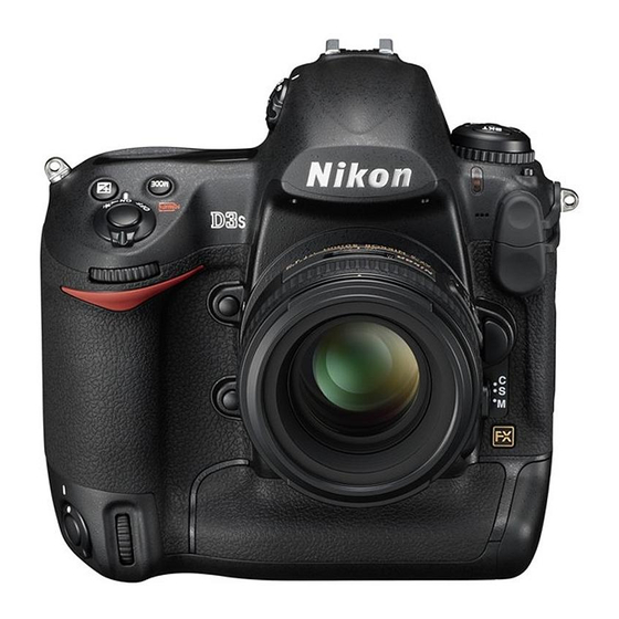 Nikon D3S Firmware Update Instructions