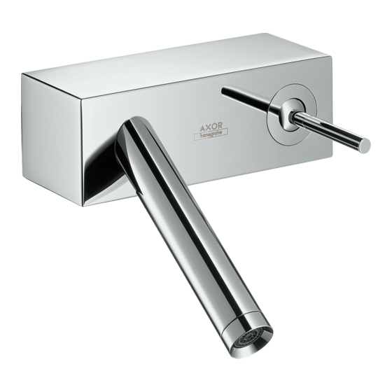 Hans Grohe AXOR Starck X 10074000 Manual
