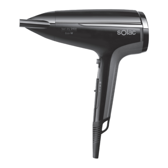 SOLAC SH7090 Instructions For Use Manual