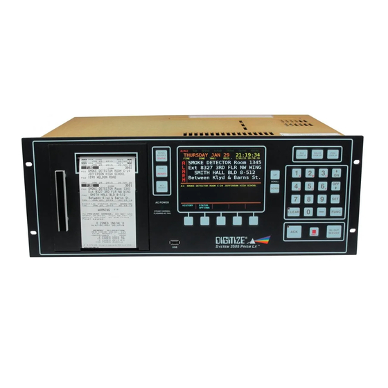 DIGITIZE SYSTEM 3505 Operation Manual