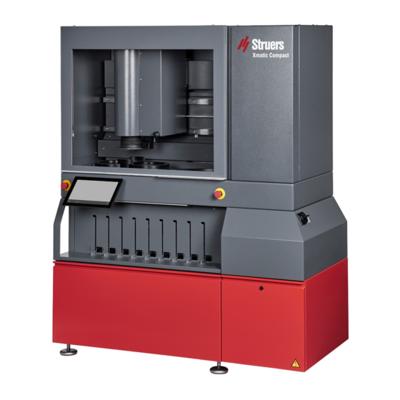 Struers Xmatic Compact Instruction Manual