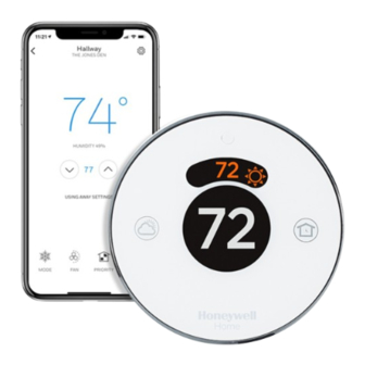 resideo Honeywell Home Round RCH9300WF Professional Install Manual