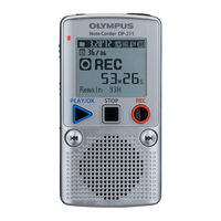 Olympus Note Corder DP-211 Instructions Manual