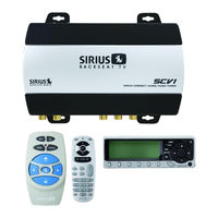 Sirius Satellite Radio SCV1 - SIRIUS Backseat TV System Add-on Tuner User Manual