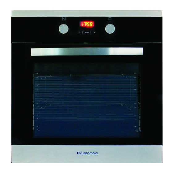 Kleenmaid KCOMF6012K Instructions For Use And Warranty Details