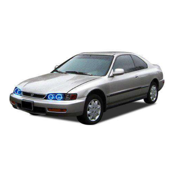 Honda 1994 Accord Coupe Owner's Manual