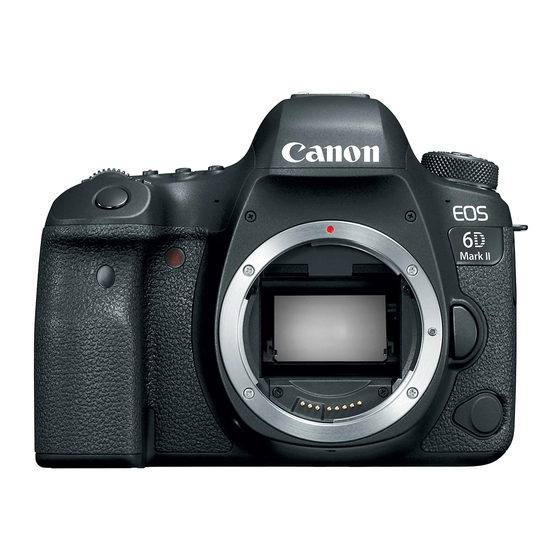 Canon EOS 6D Mark II Manuals