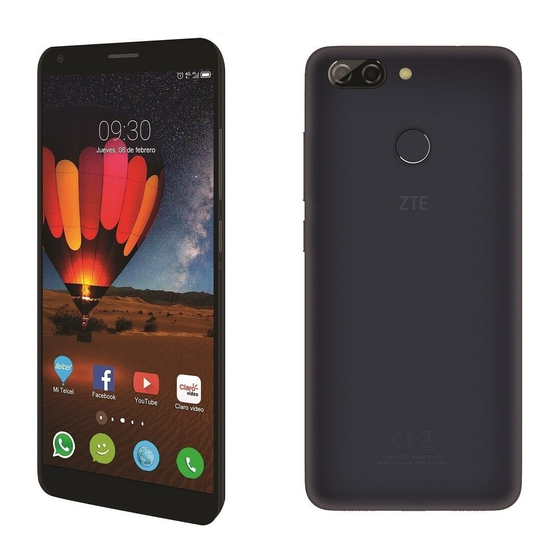 User Manuals: ZTE BLADE V9 Unlocked Smartphone