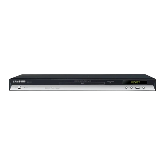 Samsung DVD-P171 Manual