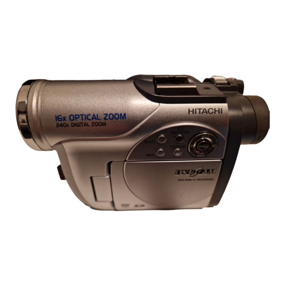 Hitachi DZ-MV2000E Instruction Manual