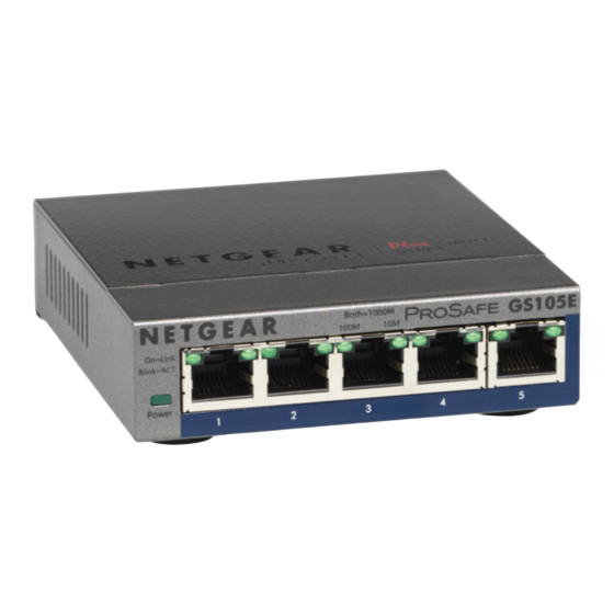 NETGEAR ProSafe Plus GS105E Installation Manual