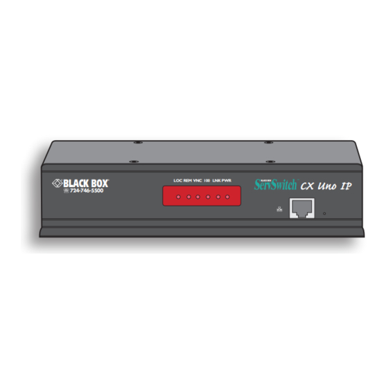 Black Box ServSwitch KV1081A User Manual