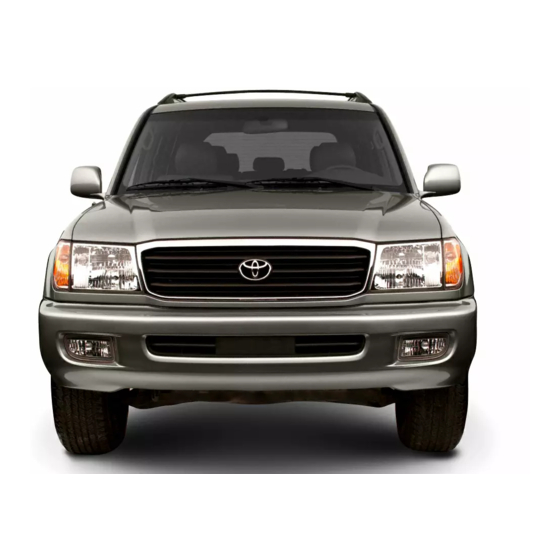 Toyota 2001 Land Cruiser Owner's Manual