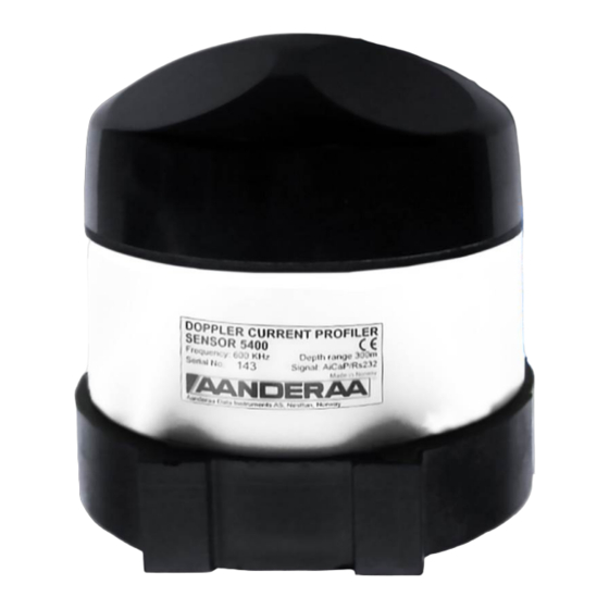 Aanderaa DCPS 5400 Operating Manual